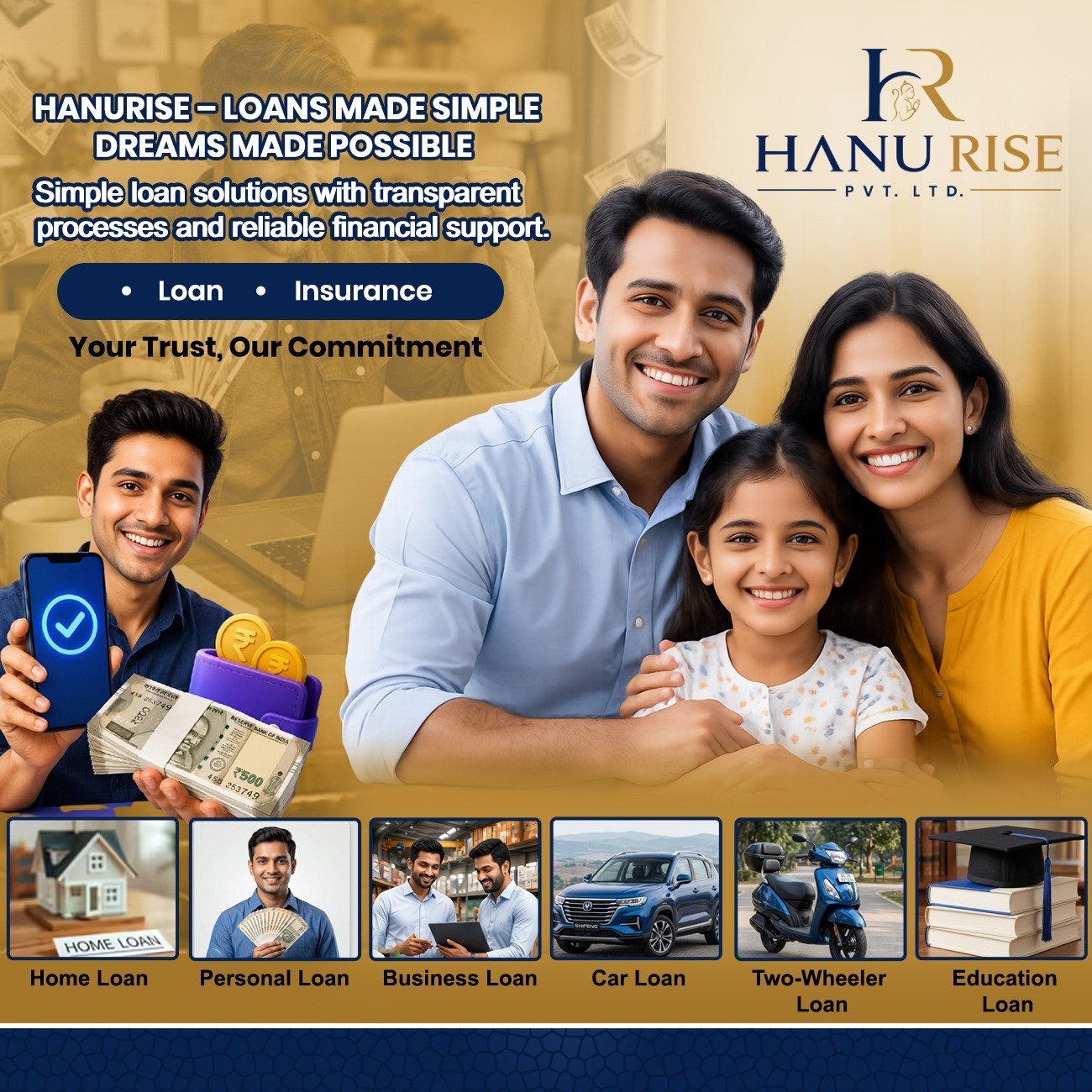 Hanurise loan, insurance, and legal support